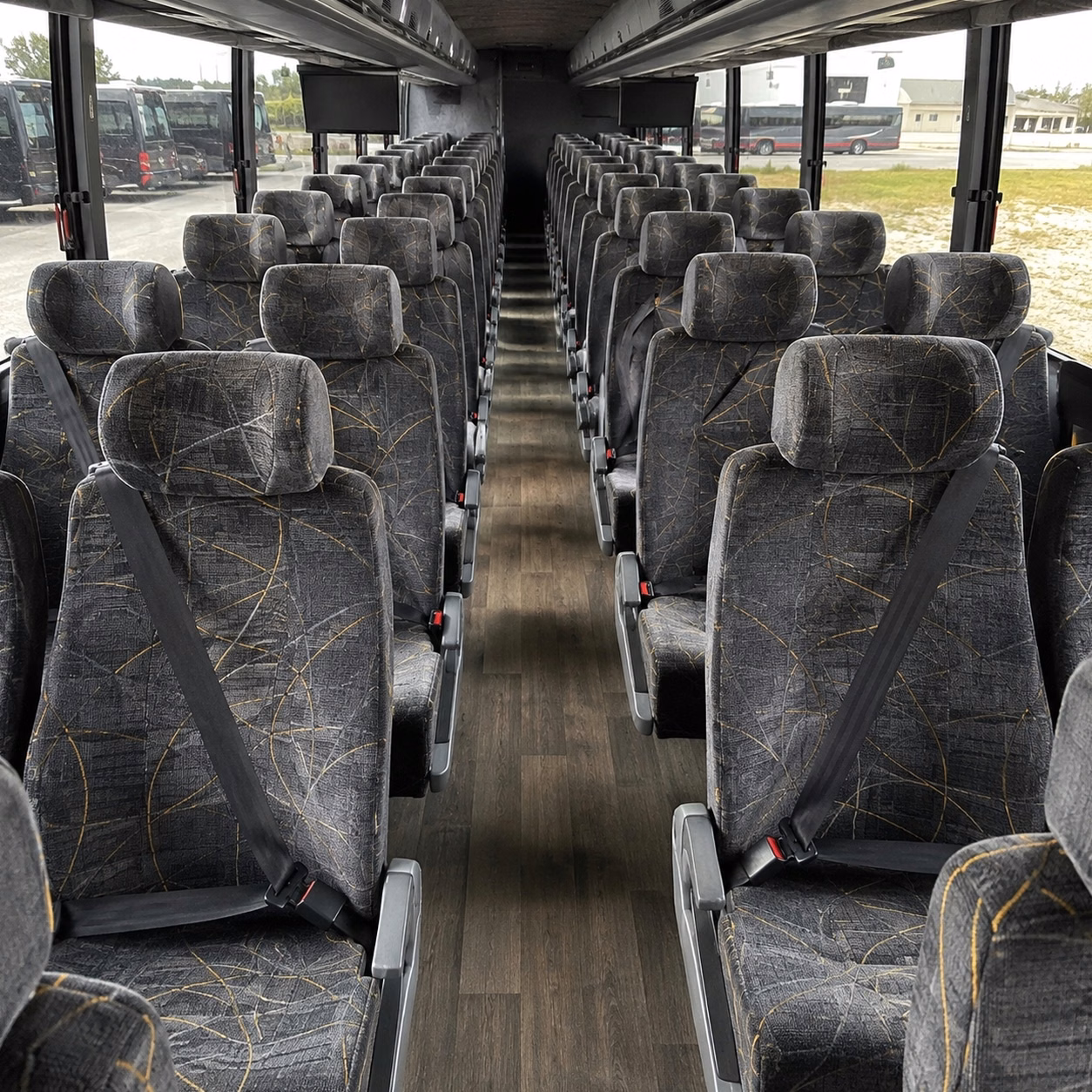 pawtucket charter bus rental interior