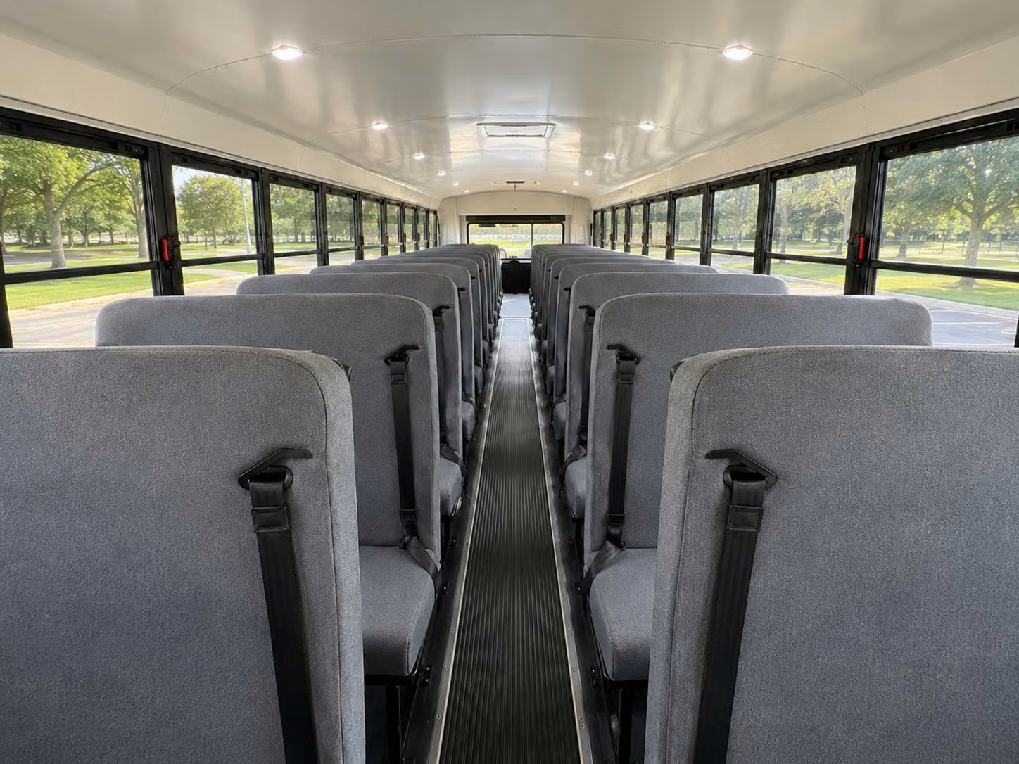 school bus interior